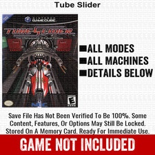 Tube Slider 100 Nintendo GameCube Memory Card Save CHEATS