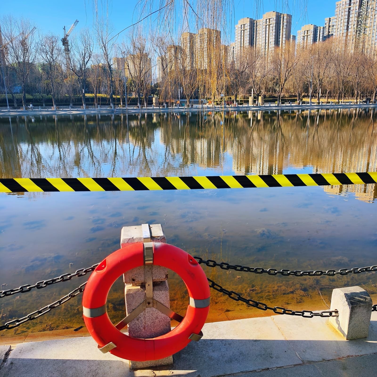 Topsoon Caution Tape Yellow And Black Striped Barricade Tape 2.8-Inch By