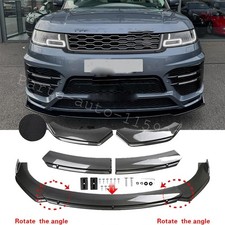 For Land Range Rover Carbon Style Front Bumper Lip Splitter Spoiler Body Kit