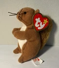 TY Beanie Babies Mini Nuts the Squirrel McDonalds 1999 Vintage