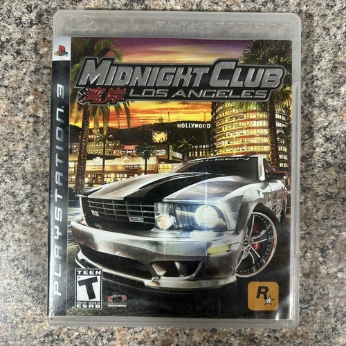 Playstation 3 PS3 Game Midnight Club Los Angeles Complete Manual & Map