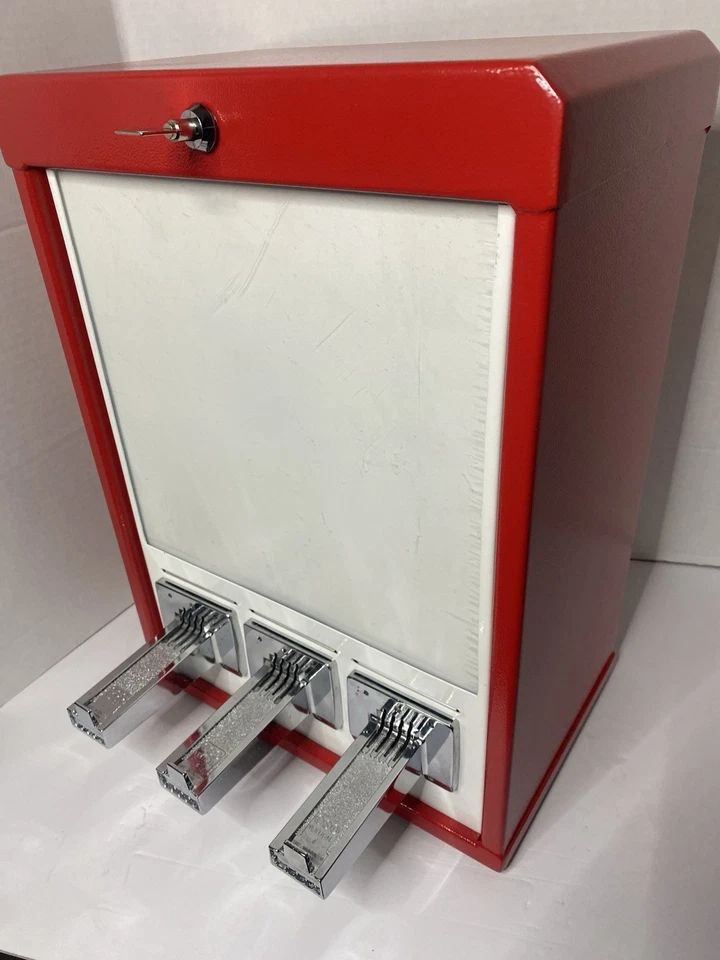 $1 Vend Red 3 Column Sticker Tattoo Pokemon Card Vending Machine Sports Cards - Image 3 of 4