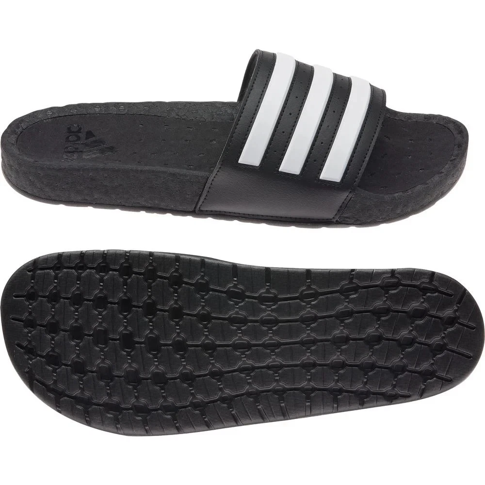 NEW - Adidas Men's Size 10 Adilette Boost Slide Sandals Black / White FY8154