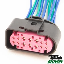 Connector for Volkswagen, Audi, Porsche. Female. 14-PIN. 1J0973737