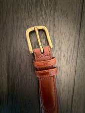 13Vintage Top Grain Leather Belt Brown Size 38