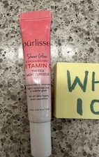 Purlisse Sheer Strawberry Glow Vit-C Tint Moisturizer MEDIUM .34oz/10mL TRAVEL S