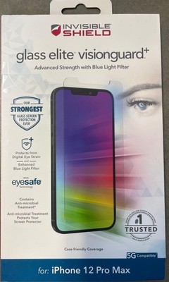 ZAGG InvisibleShield Glass Elite VisionGuard+ Screen Protector iPhone 12 Pro Max