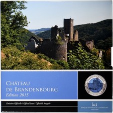 [#1275198] Luxembourg, Henri, 5 Euro, Château de Brandenbourg, Proof, 2015, Bi-M