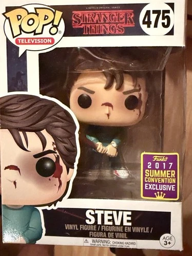 Funko Pop Stranger Things Steve Harrington w/Bat 475 SDCC/Convention Exclusive