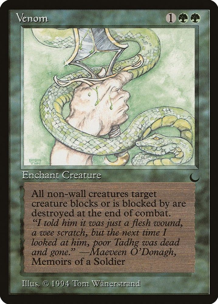 1994 Magic: The Gathering: The Dark - Venom (#90, Common, Lightly Played)