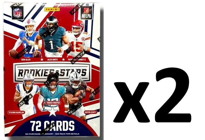 2025 Panini Rookies & Stars Football Hobby BLASTER 2-Box Lot SEALED