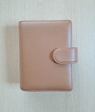 Filofax Norfolk 6-Ring Pocket Planner Organiser Almond Leather Authentic