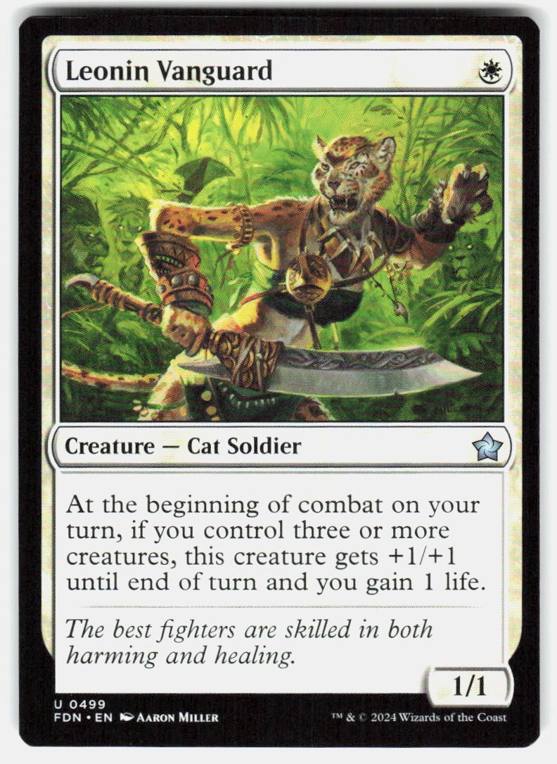 Leonin Vanguard 499 UC Foundations NM MTG