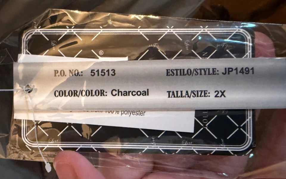 YMI Charcoal Women's Zipper Faux Fur Trimmed Hood Puffer Says 2x probably 1X - Image 4 of 4