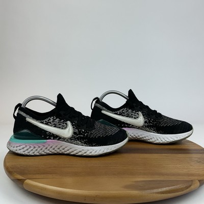 Big Kids Boys Nike Epic React Flyknit 2 GS Black Athletic Sneakers Shoes Size 7
