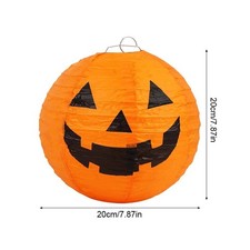 Halloween Pumpkin Paper Lantern 20cm Hanging Party Bar Home DIY Decoration