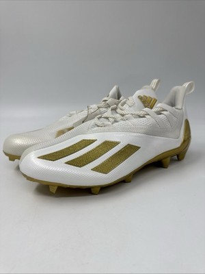 NEW Adidas Adizero Football Cleats White and Gold Men\'s Size 14 FX4237 $_12.JPG?set_id=880000500F main image 2