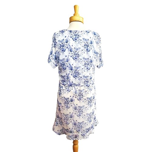 Cloth & Stone Anthropologie VIVIAN Dress V-Neck Floral Tie Mini Floral Toile S - Picture 7 of 10