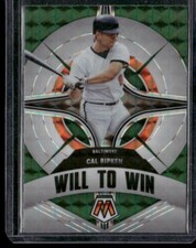 2022 Panini Mosaic #WW-12 Cal Ripken Will to Win Green Mosaic