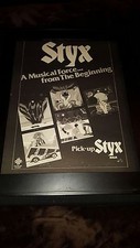 Styx RCA Musical Force Rare Original Promo Poster Ad Framed!