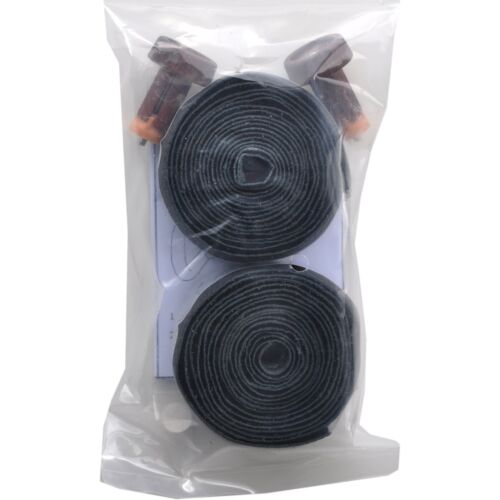 Black Real Leather Perforated Handlebar Tape for Fixie Vintage Racing Bike - Picture 2 of 2
