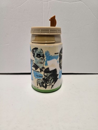 Vintage Universal Monsters Plastic Thermos Aladdin 7" 1979 - Picture 3 of 7