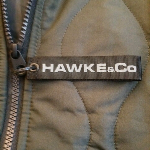 HAWKE&Co Performance Quilted Dark Army Green Jacket Men's M Dynamic Sport Fiber - Picture 5 of 12