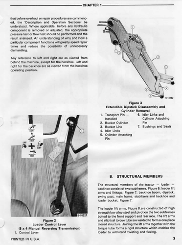 Ford Tractors 555A 555B 655A TLB Backhoe Loader Shop Service Repair Manual CD - Picture 13 of 23
