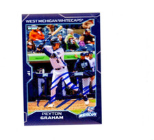 Peyton Graham 2025 West Michigan Whitecaps signed autograph baseball card