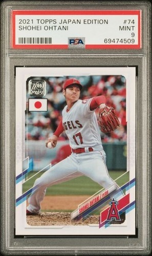 2021 TOPPS JAPAN EDITION #74 SHOHEI OHTANI PSA 9