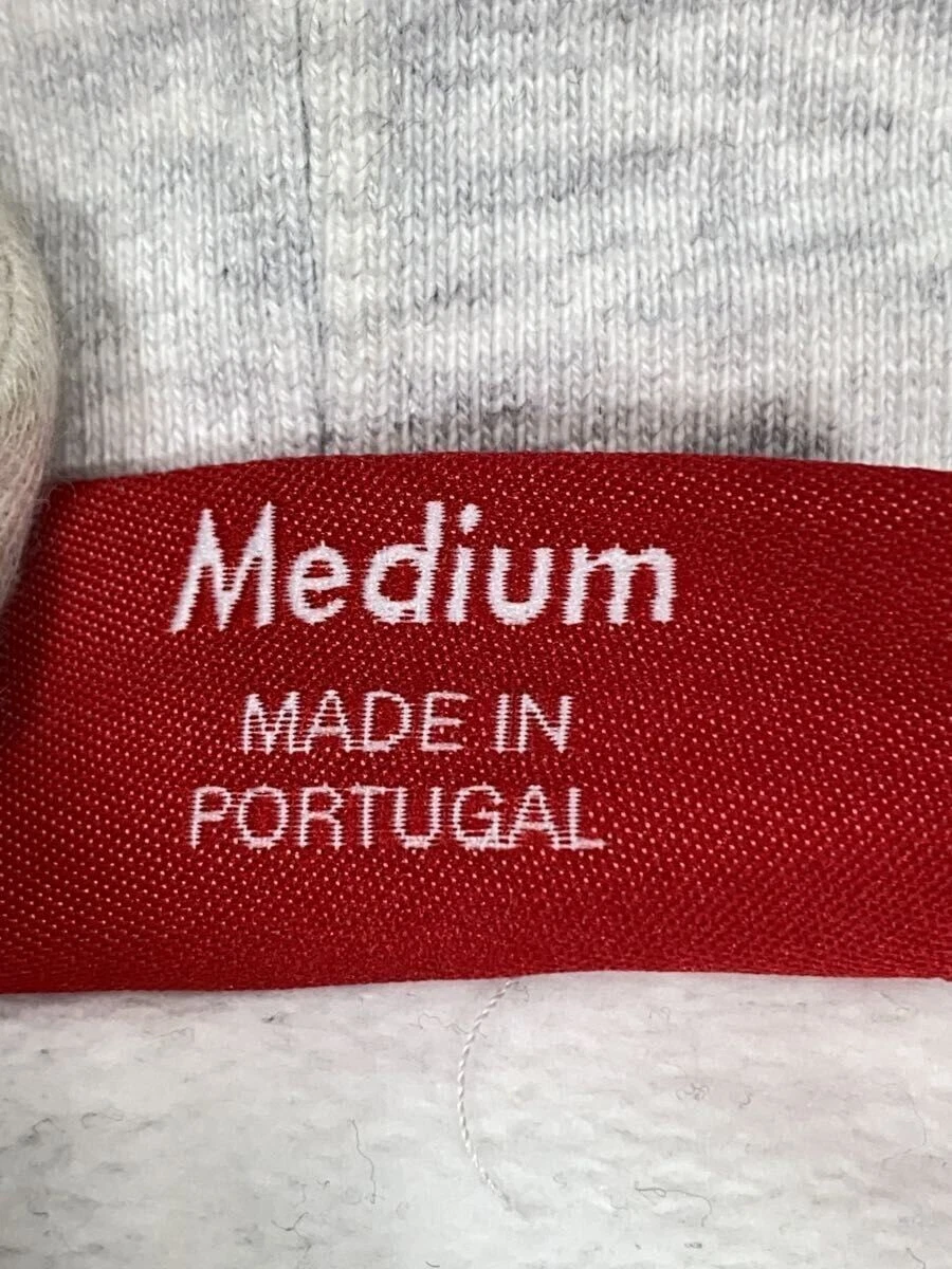 Felpa Supreme con cappuccio M cotone grigio usata