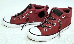 burgundy converse junior