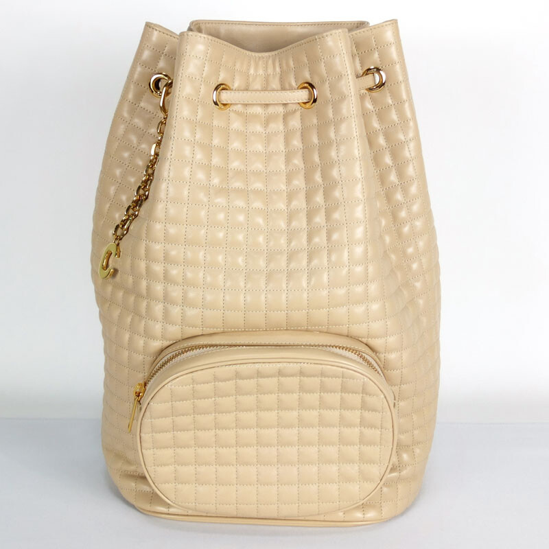 ○Celine Medium Bucket Backpack Rucksack C Charm