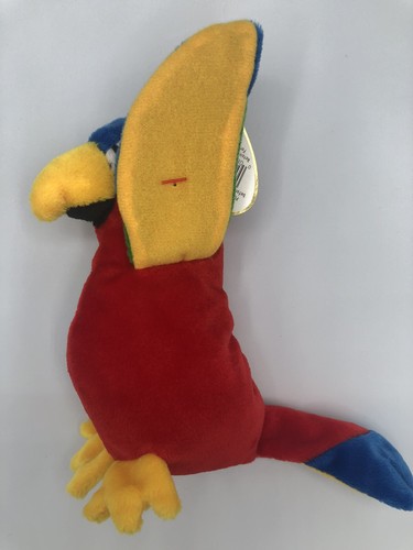 Ty Beanie Babies Jabber Parrot 1998 PE Pellets VTG 90s Baby Stuffed Animal Toy - Picture 7 of 17