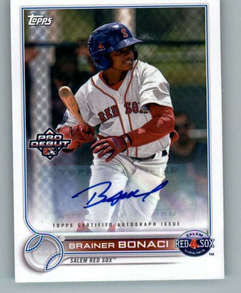 2022 Topps Pro Debut Autographs #PD-79 Brainer Bonaci RC Rookie