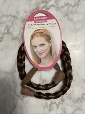 Serenity - Thick Braided Headband Accent by EasiHair Hairpieces Raspberry Twist