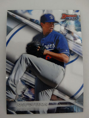 2016 Bowman's Best #TP-33 Jose De Leon Los Angeles Dodgers Baseball Card