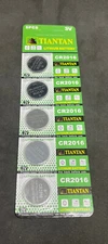 5 Pack CR2016 2016 Tiantan Lithium 3v Battery USA Free SHIP FRESH 