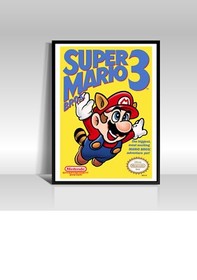 Pack 3 L&aacute;minas P&oacute;ster Super Mario Bros de NES. Cuadro Decorativo