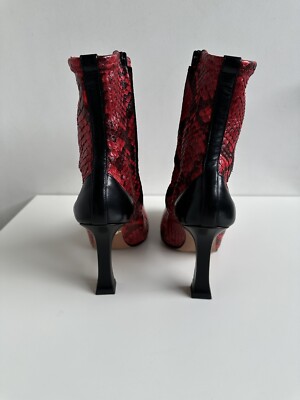 靴 CELINE Python Boots sz.36 Celine Red Python Madame Boots 36 Fall 2018 Phoebe Philo | eBay