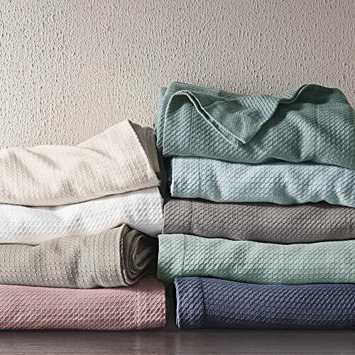 Egyptian Cotton Luxury Blanket 108x90 King Size King (108 in x 90 in) Grey - Photo 5/5
