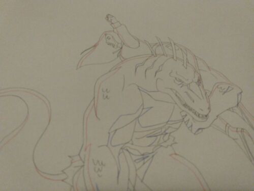 Marvel Animation Cels Art Marvel Comics ULTIMATE SPIDERMAN Layout LIZARD MAN A4 - Bild 4 von 4