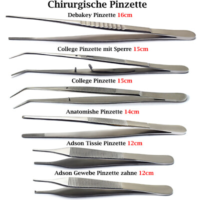 Medizinische Versorgung Anatomische Pinzette Profi Chirurgische Pinzette NEU