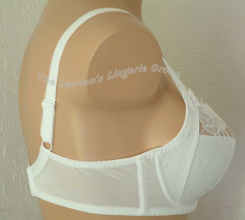 BESTFORM/VANITY FAIR PRETTY PLUS 739, UNDERWIRED, HALF LACE, SIDE SHAPING BRA . - Picture 2 of 6