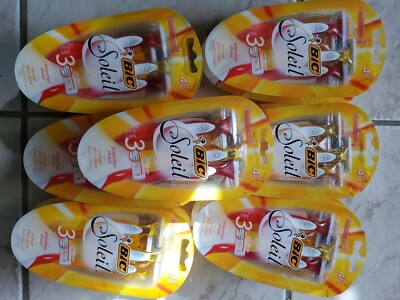 52 Razors (13 pks of 4 Razors) BIC SOLEIL 3 Blade Shavers For Sensitive Skin 