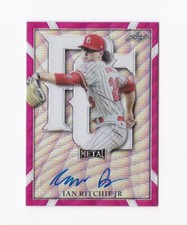 2021 Leaf Metal Perfect Game All-American Wave Pink Ian Ritchie Jr 1/6 Auto