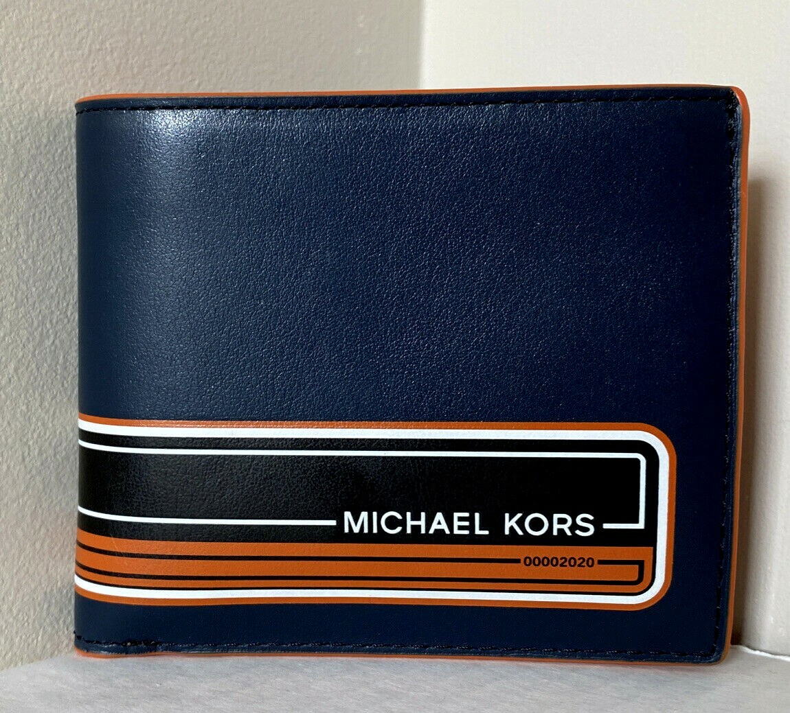 michael kors blue wallet mens