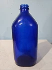 BOTTLE: COBALT blue GLASS, GENUINE PHILLIPS, MADE IN U.S.A. 9", EMPTY, VTG