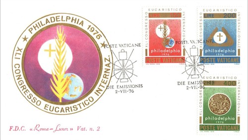 Vatican City 1975 - 1976 Archaeological Congress Painter Vecello Airmail FDC - Picture 2 of 8
