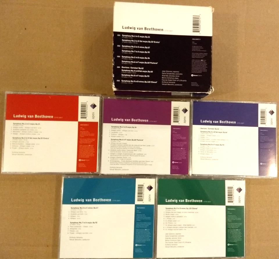 BEETHOVEN 9 SYMPHONIES YEHUDI MENUHIN..SINFONIA VARSOVIA..5 CD SET..FREE SHIP - Image 2 of 4